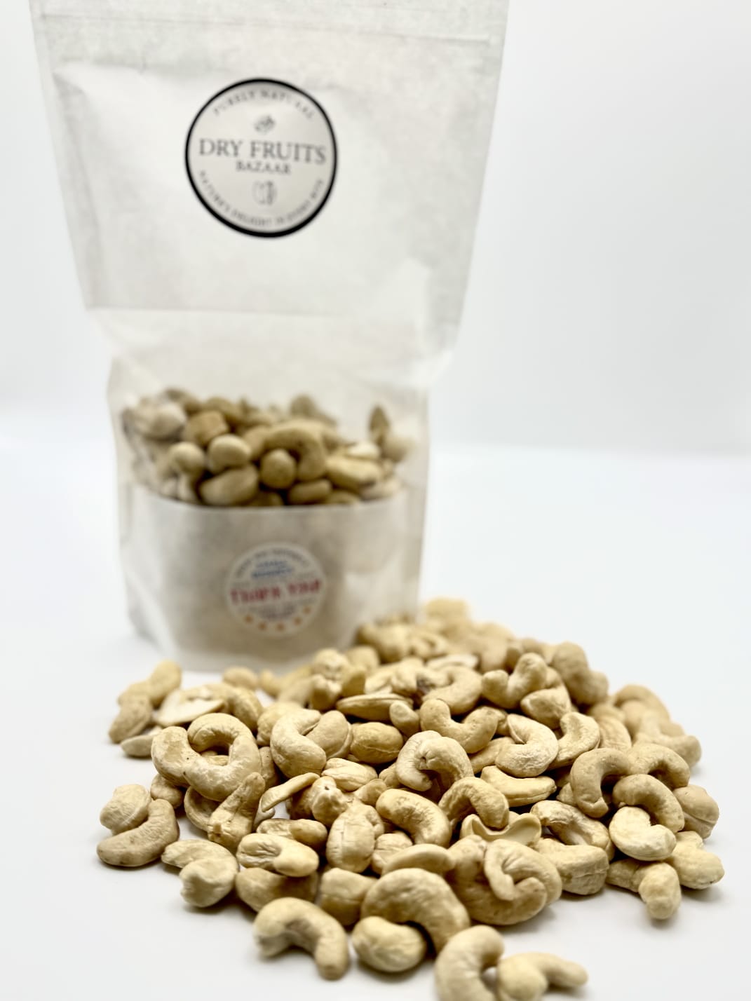 Cashew Nuts - Raw Whole Cashew Protein Snack -Healthy Snackin
