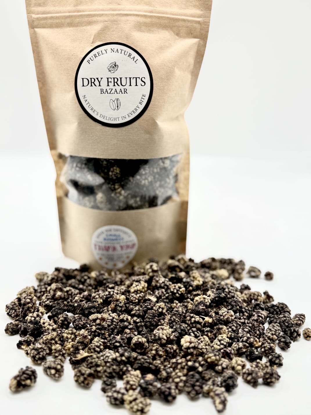 Dried Mulberries - Light & Dark Varieties - Naturally Sweet Chewy Snack - Rich in Antioxidants & Vitamins