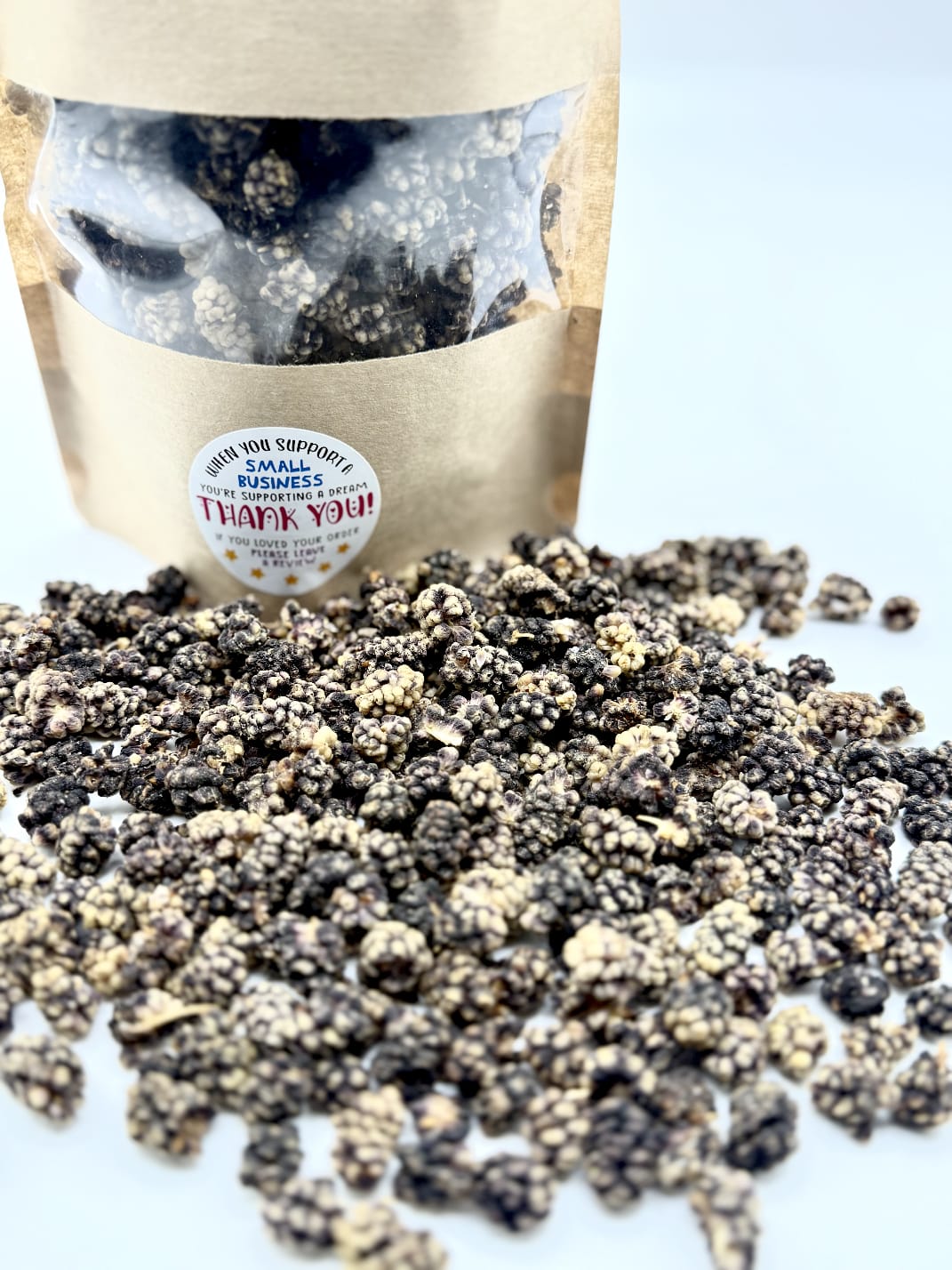 Dried Mulberries - Light & Dark Varieties - Naturally Sweet Chewy Snack - Rich in Antioxidants & Vitamins